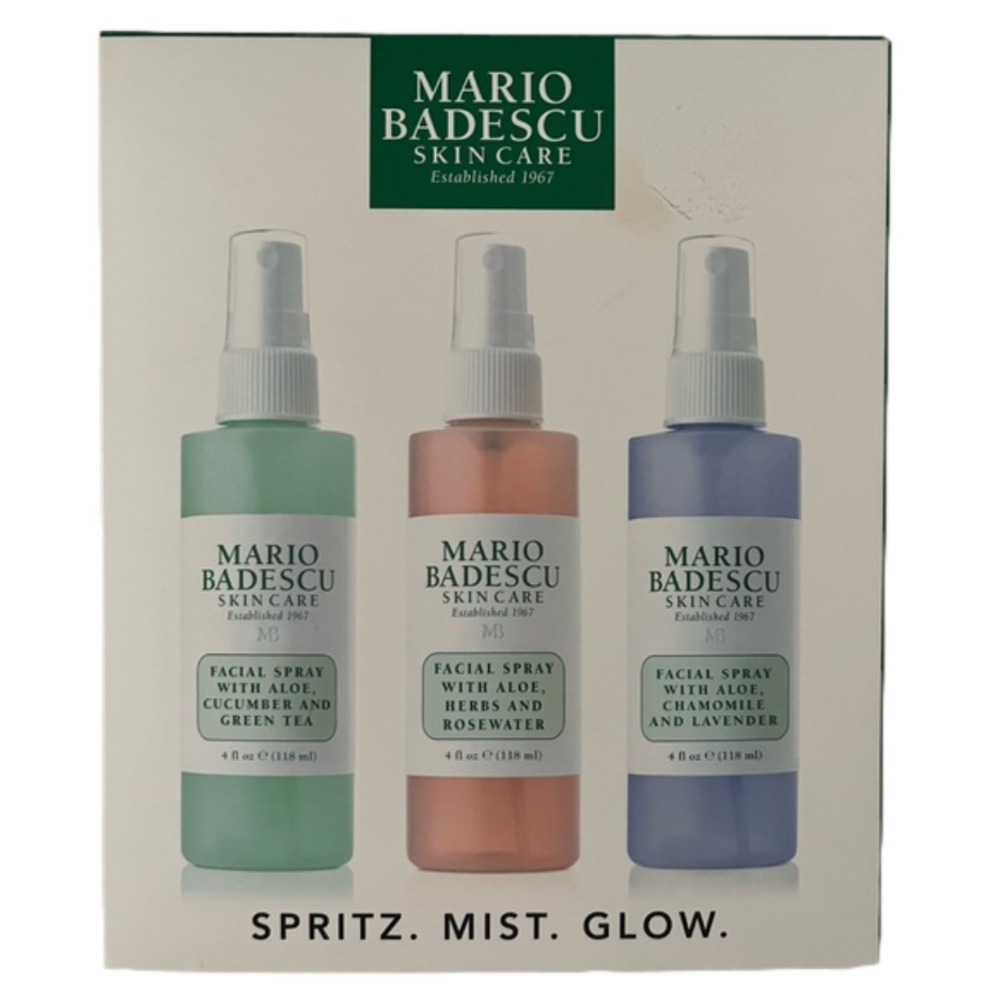 Mario Badescu 3-Piece 4oz Facial Spray- New in Box